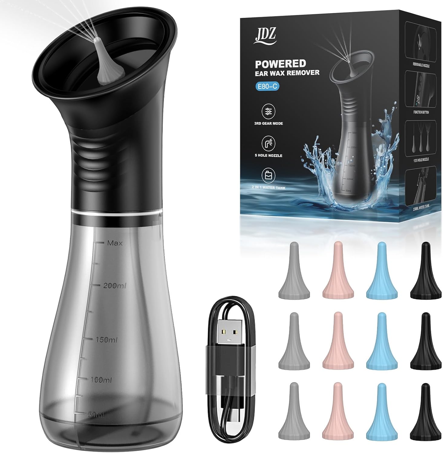 Kit Pulizia Orecchie con Serbatoio Acqua